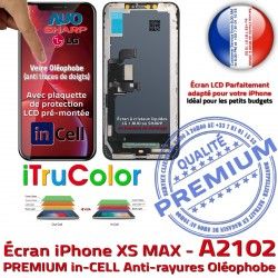 in-CELL iTruColor A2102 LCD Verre Multi-Touch Cristaux Ecran XS Liquides inCELL PREMIUM Remplacement Apple Écran MAX SmartPhone iPhone Touch