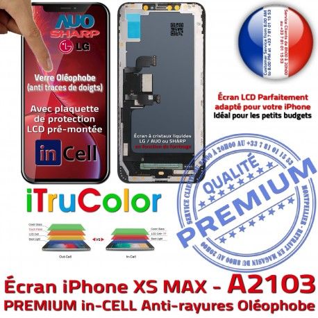 Apple in-CELL iPhone A2103 Cristaux LCD Remplacement PREMIUM SmartPhone Écran Touch Multi-Touch inCELL Liquides Oléophobe Verre 3D HDR