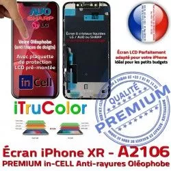 iPhone Tone Cristaux XR sur A2106 SmartPhone True in Apple 6,1 Vitre Liquides Affichage Écran inCELL Châssis Retina LCD PREMIUM