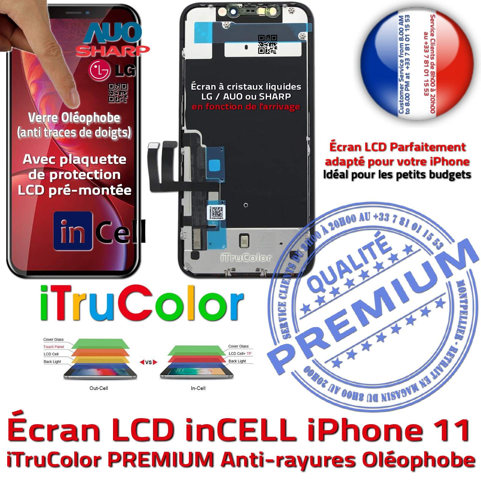 Ecran iPhone 11 INCELL - REPU