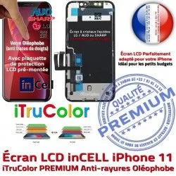 Cristaux Retina sur Liquides iPhone Écran True 11 pouces Châssis Tone SmartPhone Apple inCELL PREMIUM Affichage Vitre 6,1 LCD