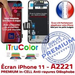 SmartPhone iPhone 11 Remplacement Liquides Ecran Verre in-CELL Touch iTruColor Multi-Touch Apple Écran A2221 LCD inCELL Cristaux PREMIUM