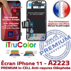 iPhone Super Écran Cristaux pouces inCELL LCD PREMIUM Apple HD SmartPhone Vitre 3D 6,1 Liquides True Retina in-CELL A2223 Tone Affichage