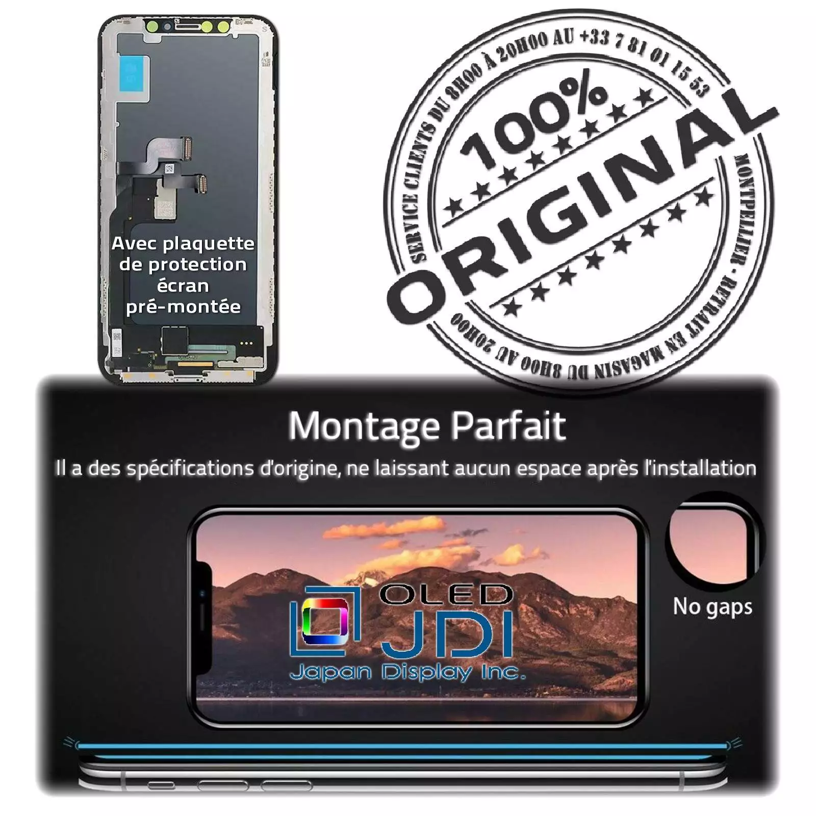 Verre soft OLED iPhone A1865