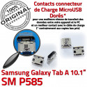 Samsung Galaxy Tab A P585 USB inch Connecteur 10.1 TAB charge ORIGINAL Chargeur Pins de Micro Connector souder Prise SM Dorés à Dock