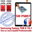Samsung Galaxy TAB A SM-P585Y N Noir Qualité Résistante Ecran TAB-A en Vitre P585Y Chocs Supérieure Noire Tactile aux PREMIUM 10.1 SM Verre
