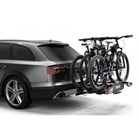 EasyFold Thule porte-vélos, 3 vélos attelage XT boule pour 934100 porte-vélos sur 3 plateforme noir/aluminium