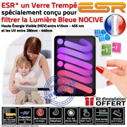 A2567 Trempé Ecran Bleue Filtre Anti-Chocs iPad Apple Oléophobe Lumière Multi-Touch Protection ESR Vitre A2569 Anti-Rayures UV Verre