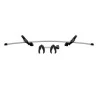 Thule VeloSpace XT 3 + 938110 pour avec noir/aluminium 939000 vélo 4ème - Extension Adaptateur 938100 vélos porte-vélos