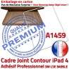 Joint Plastique iPad 4 A1459 B Apple Adhésif Autocollant Vitre Tactile ABS Contour Châssis Tablette Blanc Ecran Cadre Réparation