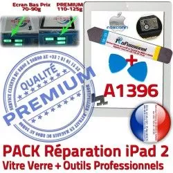 PACK Outils Tactile A1396 KIT Réparation HOME Adhésif PREMIUM Blanche Oléophobe Qualité iPad2 Verre Vitre Démontage Precollé Bouton B iPad 2