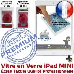 A1455 Réparation Bouton Fixation Caméra Tablette Adhésif Blanc iPad Vitre Monté Tactile MINI A1454 Oléophobe A1432 Home Nappe Verre iPadMINI Filtre Ecran