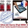Mini3 iPad A1599 A1600 Noir Fixation Tablette Adhésif Tactile Réparation Vitre Caméra Home Ecran 3 Monté Nappe Oléophobe MINI Verre Bouton Filtre