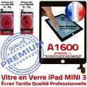 iPad A1600 Ecran Noir Vitre Tactile Home Adhésif Monté Verre Oléophobe Fixation Caméra Filtre Nappe Bouton Réparation Tablette