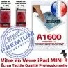 Mini3 iPad A1600 Blanc Filtre Adhésif Vitre Caméra Ecran Monté Tactile Nappe Réparation Verre Bouton Tablette Oléophobe Fixation Home