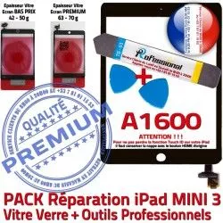 MINI Qualité Precollé Outils Mini N Touch 3 PACK A1600 Adhésif Verre Attention PREMIUM ID Noire iPad Tactile Réparation KIT Tablette Vitre