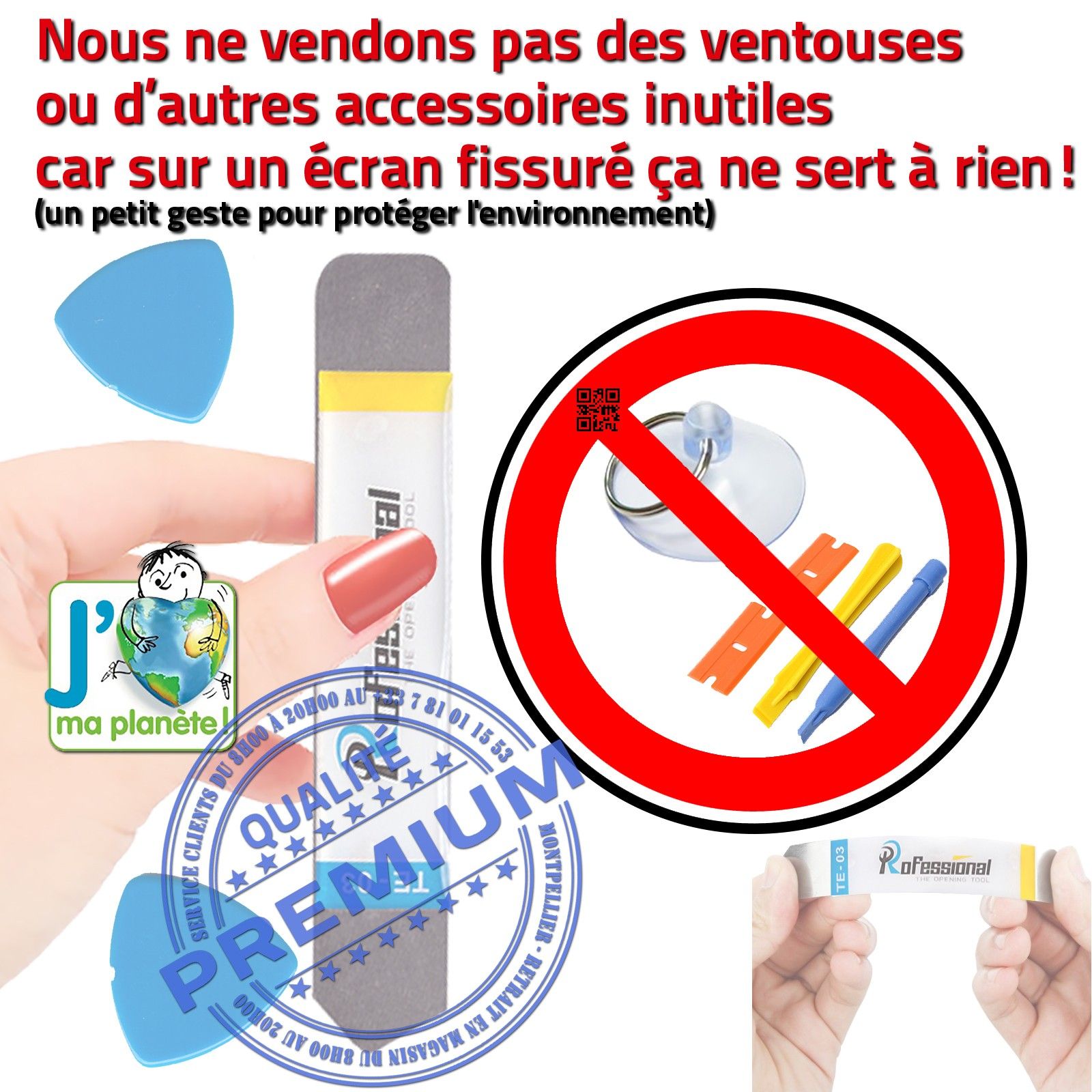 KIT Outils Professionnels Réparation Vitre Ecran Tactile iPad 2 iLAME Démontage