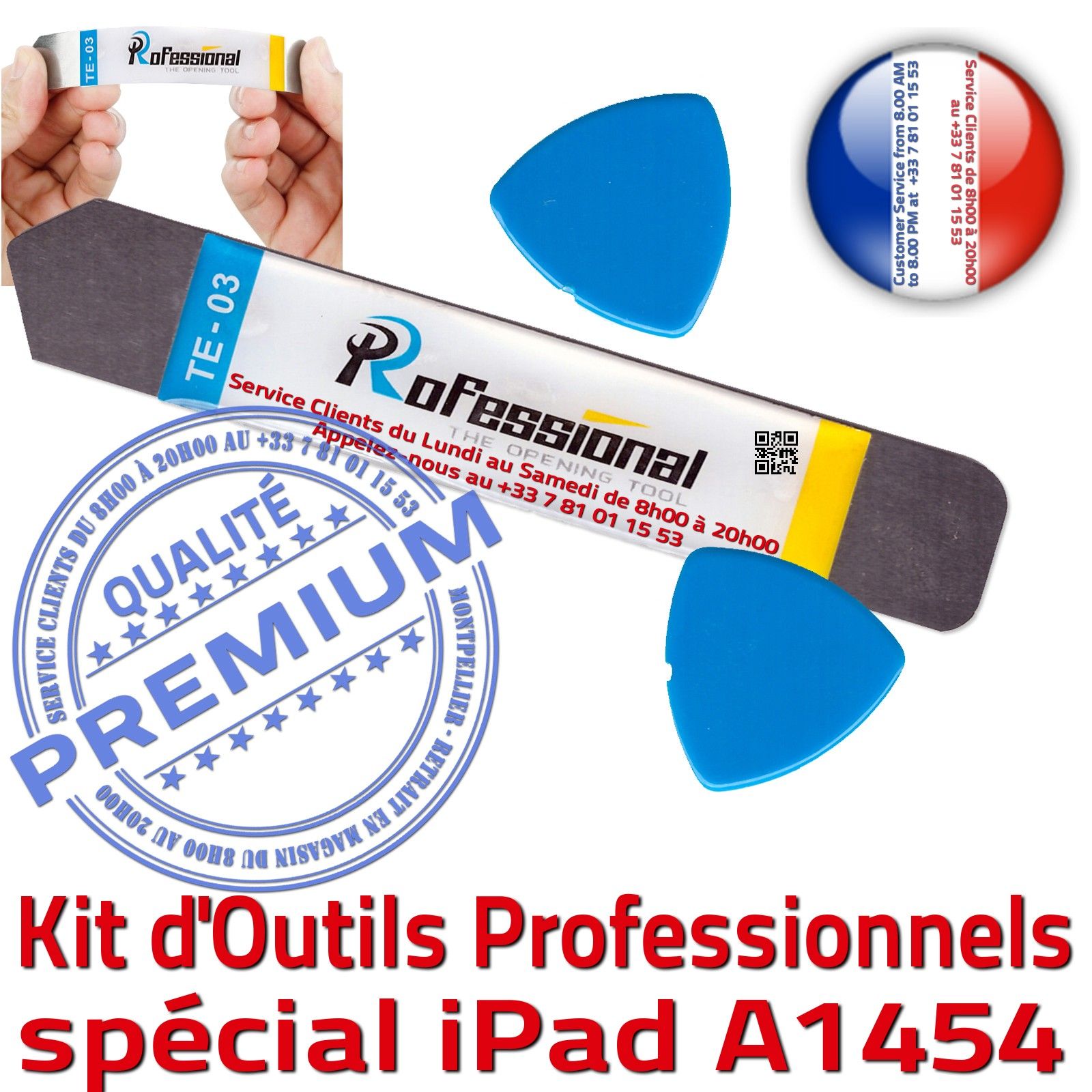 KIT Outils Qualité Professionnelle Réparation Vitre Tactile iPad A1454 iLAME Démontage Remplacement Ecran Compatible PRO