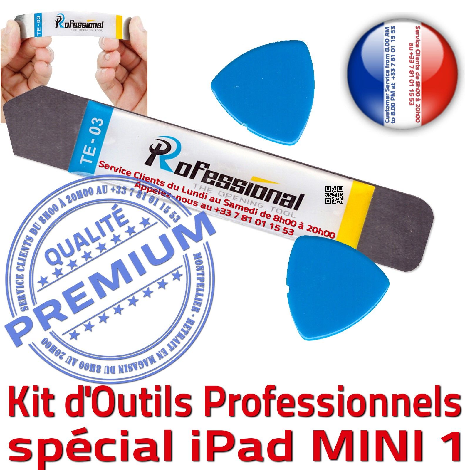 KIT Outils Qualité Professionnelle Réparation Vitre Tactile iPad Mini1 iLAME Démontage Remplacement Ecran Compatible PRO