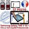 Samsung Galaxy TAB 3 GT-P5210 N GT Adhésif en P5210 Verre Vitre 10.1 Tactile Ecran Assemblée TAB3 Supérieure Prémonté Qualité Noire LCD PREMIUM