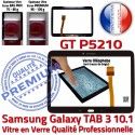 Samsung Galaxy GT-P5210 Tab3 N Noire Verre Ecran Vitre Adhésif PREMIUM Qualité Supérieure Assemblée Tactile TAB3 10.1 en Prémonté LCD
