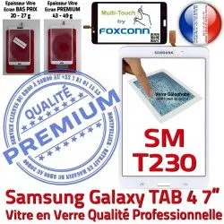 SM-T230 inch TAB4 Supérieure Qualité LCD Tactile TAB Vitre SM Blanche PREMIUM B Samsung Galaxy 4 Adhésif Prémonté T230 Verre Assemblée 7 Ecran