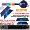 Protection Lumière UV iPad A1460 Vitre Filtre Apple Protecteur Ecran ESR Film Bleue Incassable Chocs Verre Trempé Anti-Rayures