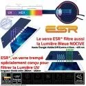 Verre Trempé Apple iPad 3 Lumière Ecran ESR Oléophobe Multi-Touch Protection UV Chocs Anti-Rayures Filtre Bleue Vitre Résistant