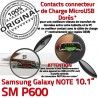 SM-P600 Micro USB NOTE Charge OFFICIELLE Pen Samsung SM ORIGINAL Connecteur Qualité Galaxy MicroUSB Nappe Contact de Doré Chargeur Réparation P600