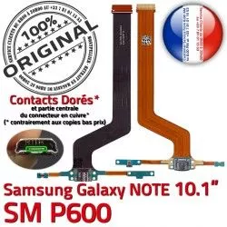 Qualité P600 Connecteur Samsung Charge SM-P600 Réparation Pen Contact de MicroUSB Nappe C OFFICIELLE SM Galaxy Chargeur NOTE Doré ORIGINAL