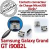 Samsung Galaxy GT-i9082L USB SLOT Qualité de Chargeur Pins souder ORIGINAL à Prise Fiche Grand Dock Dorés charge Connector MicroUSB