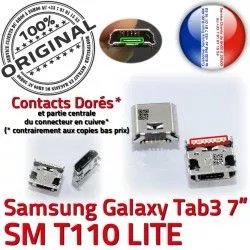 souder Connector Pins Galaxy à Tab3 Chargeur ORIGINAL TAB3 SLOT Fiche Samsung charge USB Prise MicroUSB Qualité SM-T110 Dorés de Dock