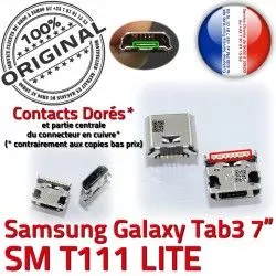 USB Connector charge Galaxy Dorés TAB3 Samsung Dock SM-T111 à SLOT de ORIGINAL Chargeur Qualité Fiche Pins souder Prise Tab3 MicroUSB