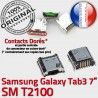 Samsung Galaxy Tab3 SM-T2100 USB Fiche Dock Qualité Dorés Prise Chargeur charge MicroUSB Pins de à souder TAB3 SLOT ORIGINAL Connector