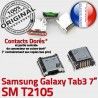 Samsung Galaxy Tab 3 T2105 USB Dock souder Pins Prise Connecteur à de Dorés 7 SM Connector Chargeur inch TAB Micro charge ORIGINAL
