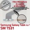 Samsung Galaxy SM-T531 TAB4 Ch OFFICIELLE Connecteur 4 T531 Nappe de Qualité TAB Réparation SM MicroUSB Dorés Charge Chargeur Contacts ORIGINAL