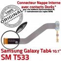 Samsung Galaxy SM-T533 TAB4 Ch ORIGINAL T533 Dorés Connecteur Qualité SM 4 MicroUSB OFFICIELLE Nappe Charge Contacts Réparation Chargeur de TAB