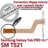 SM-T521 Micro USB TAB PRO C de Galaxy Connecteur Contact MicroUSB Qualité T521 ORIGINAL OFFICIELLE Samsung Doré Charge Chargeur Réparation Nappe SM