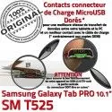 Samsung Galaxy SM-T525 C TAB PRO Qualité Nappe SM Réparation Charge ORIGINAL Connecteur Contact Chargeur T525 MicroUSB OFFICIELLE Doré de