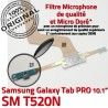 Samsung Galaxy TAB PRO SM-T520NC T520N SM Chargeur OFFICIELLE Contact Connecteur Charge Doré Réparation ORIGINAL MicroUSB Qualité de Nappe