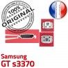 Samsung GT s3370 C Prise de Connector USB Chargeur Flex Portable Connecteur à Pins Dorés souder charge Dock ORIGINAL Micro