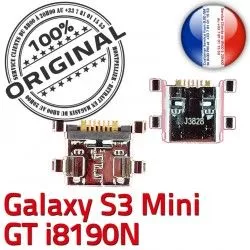 i8190N souder Micro Samsung charge GT de Prise Galaxy S3 à Flex C USB Connector Connecteur ORIGINAL Pins Dorés Mini Dock Chargeur