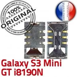 Galaxy Carte GT-i8190N Pins Reader Dorés à Contacts S3 Connector Mini Connecteur souder SLOT SIM ORIGINAL Card Lecteur Samsung