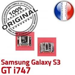 GT ORIGINAL Galaxy Samsung à i747 USB Connector S3 Dorés Pins Flex charge C Micro Prise souder Chargeur Connecteur Dock de