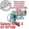 Samsung Galaxy NOTE2 GT N7100 C Connecteur Nappe Prise Qualité OFFICIELLE MicroUSB ORIGINAL RESEAU Antenne Microphone Chargeur Charge