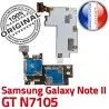 Samsung Galaxy NOTE2 GT N7105 S Memoire II SIM Lecteur Contact Reader Micro-SD Connecteur ORIGINAL Connector Qualité Doré Nappe Carte NOTE