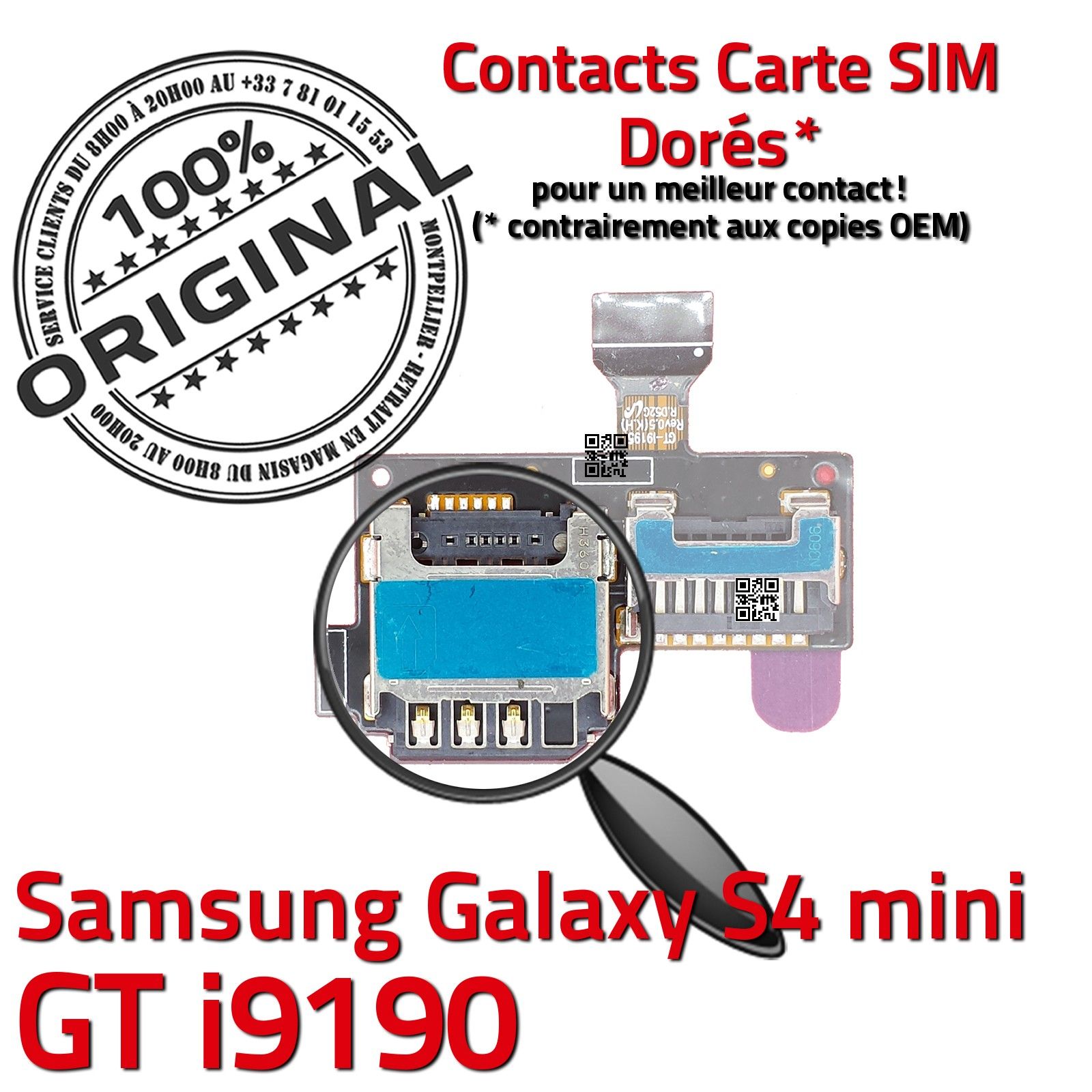 Reparation Lecteur de Carte SIM et Carte SD Galaxy S5 Mini