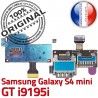 Samsung Galaxy S4 GT i9195i S Read Contact Connecteur Doré SIM Mini i9195iLecteur Memoire Carte Qualité Micro-SD Connector ORIGINAL Nappe