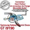Samsung S4 Min GTi9190 C Galaxy Chargeur Prise MicroUSB 9190 Qualité OFFICIELLE Microphone Connecteur Nappe Charge GT RESEAU ORIGINAL Antenne
