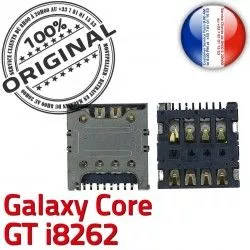 S i8262 Lecteur Galaxy GT à Dorés Connecteur Contacts SLOT SIM Samsung Connector Carte Reader Card souder Pins Core ORIGINAL